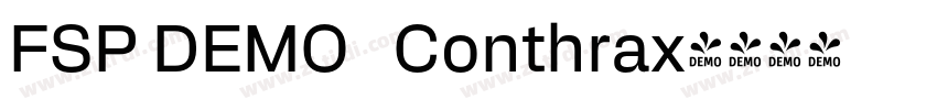 FSP DEMO   Conthrax字体转换